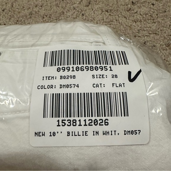 J crew 10” Demi boot crop jeans Billie white denim 28 - Picture 4 of 5